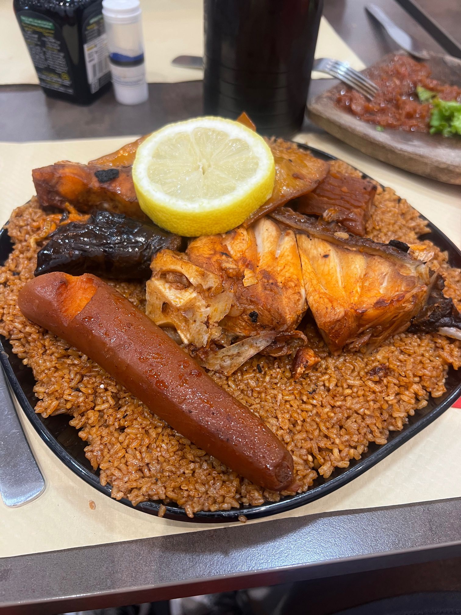 Senegambian jolof, they do vegan option too